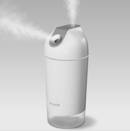 프롬비 미니 가습기 사무실 휴대용 무선 더블미스트 500ml FA128 그레이